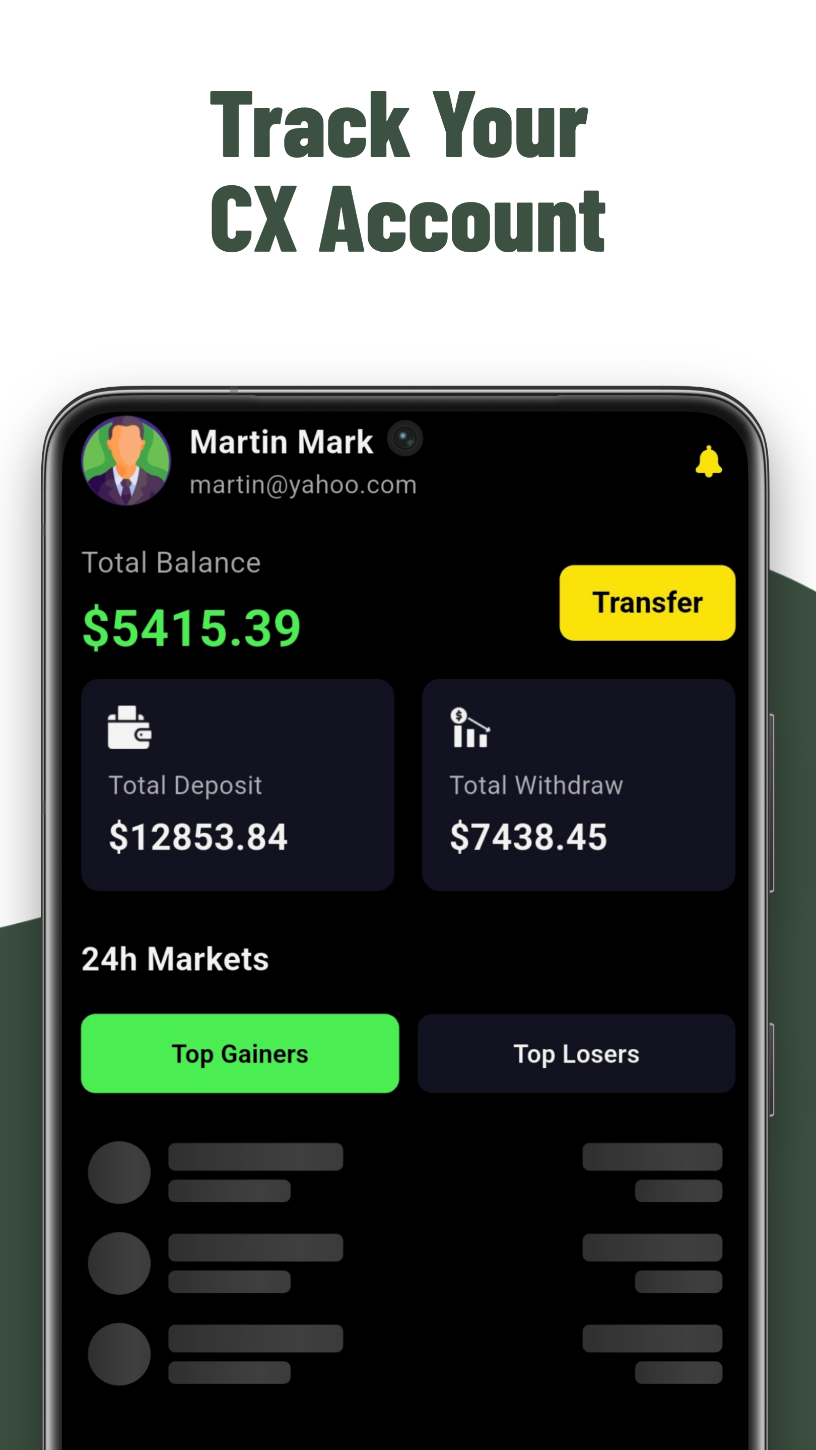 Track CX Wallet